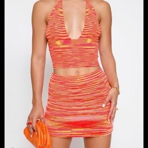 Tigermist Giselle Top and Skirt- Orange